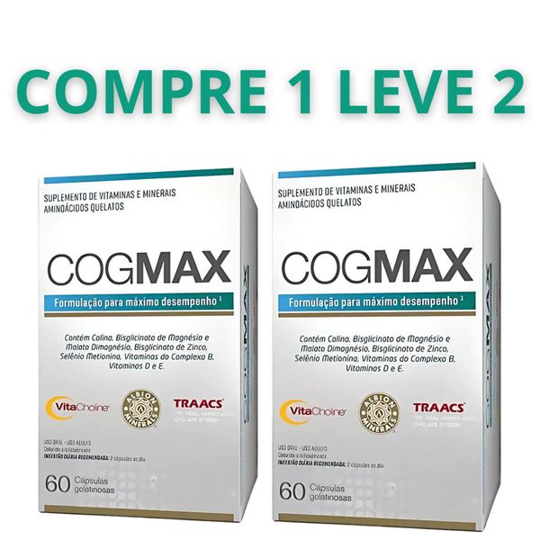 Cogmax Original 60 Cápsulas - Restaure Sua Mente + Frete Grátis