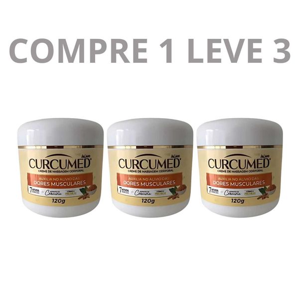 Curcumed 120g - Alívio Natural das Suas Dores - Compre 1 Leve 3 + Frete Grátis