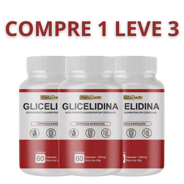 Glicelidina Original 60 Cápsulas - Compre 1 Leve 3 + Frete Grátis