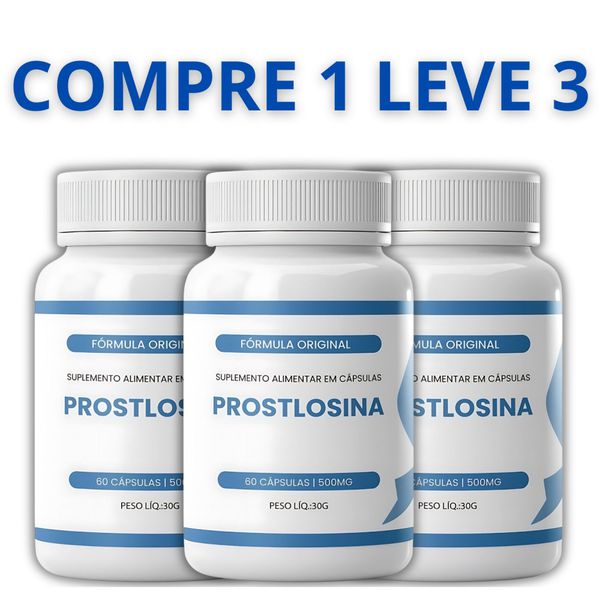 Prostlosina Original 60 Cápsulas - Compre 1 Leve 3 + Frete Grátis