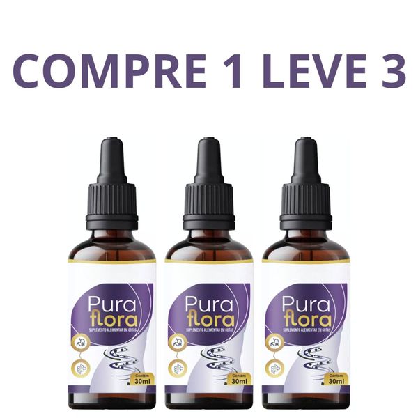 Pura Flora Original 30ml - Compre 1 Leve 3 + Frete Grátis