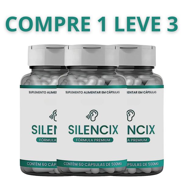 Silencix Original 60 Cápsulas - Compre 1 Leve 3 + Frete Grátis