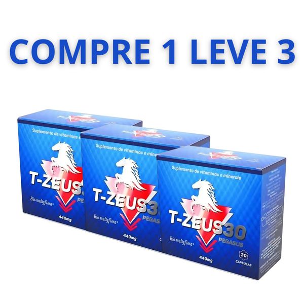 T-Zeus30 Original 30 Cápsulas - Compre 1 Leve 3 + Frete Grátis